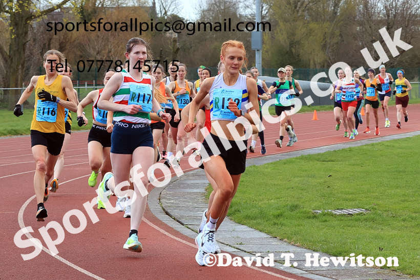 Senior Womens 6 Stage Road Relay, 2026 Northern Mens 12 and Womens 6 Stage Road Relays and Young Athletes 5k, Sheepmount Stadium, Carlisle. Photo: David T. Hewitson/Sports for All Pics